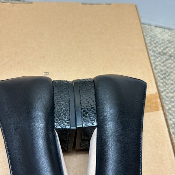 NWT - VANELi Fc-313 Ballet Flats, Black Nappa/Black Squama Print Tip, 8.5 🖤🖤 - Picture 8 of 16